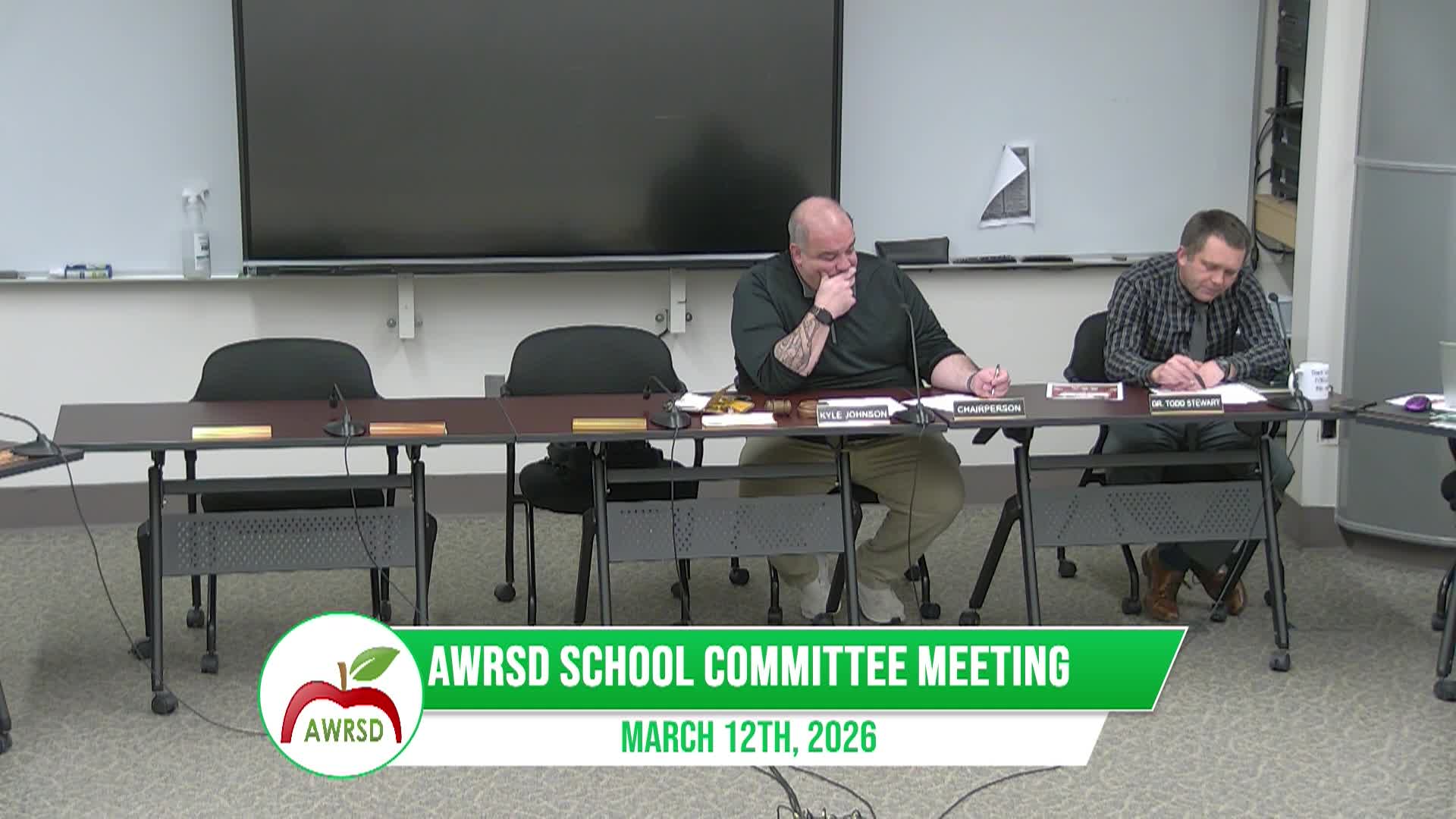 School Committee Meeting 3-12-2026