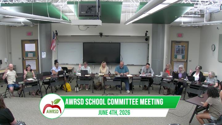 Thumbnail image for AWRSD School Committee Meeting 6-4-2026