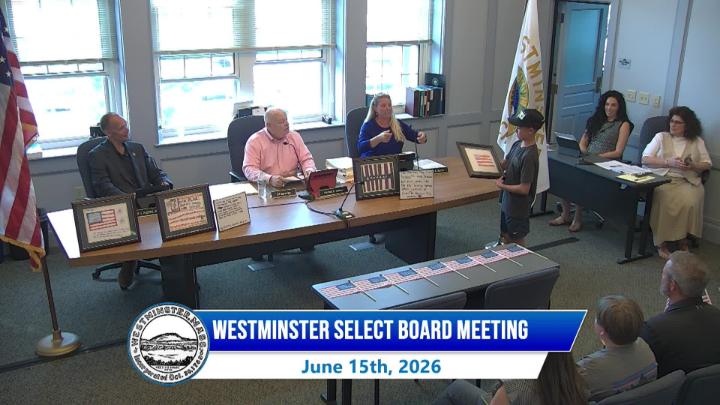 Thumbnail image for Westminster Select Board Meeting 6-15-2026